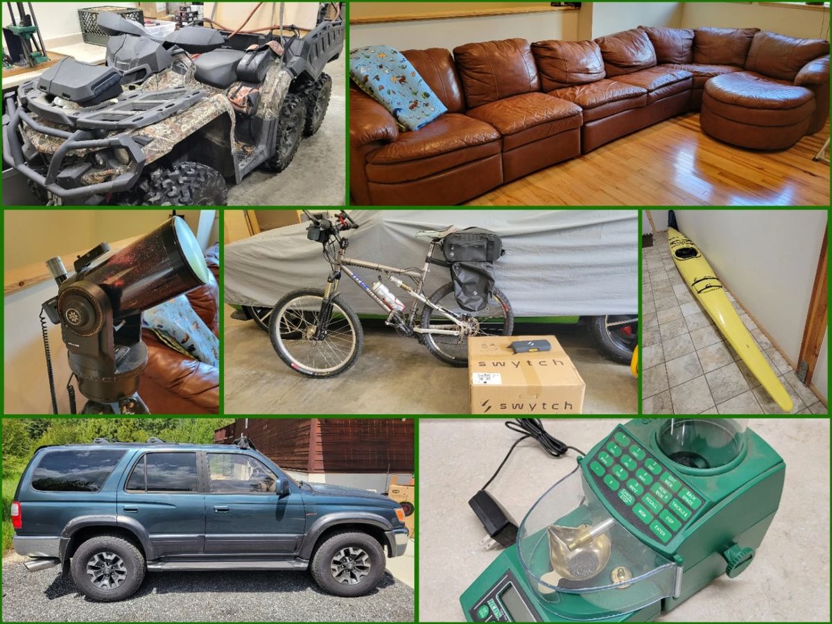 Sportsmans Estate Sale with Vehicles