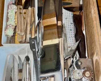 Kitchen tools. Knives.