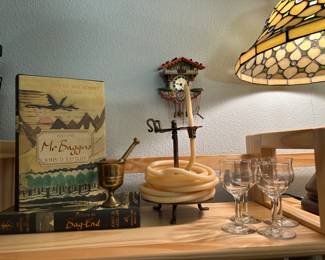 Books, Brass Decor