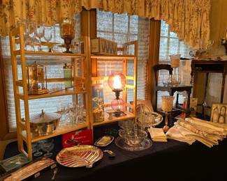 Glassware/Silver PLate