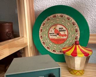 Heath Kit Code Oscillator, Red Raven Magic Mirror & Records