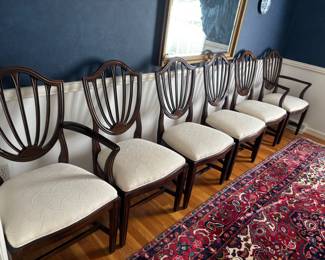 Vintage Ethan Allen Shield Back Chairs