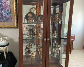 Lighted curio cabinet is still available