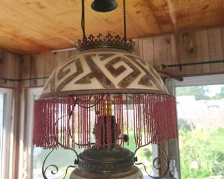 Vintage swag lamp
