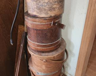 Vintage cheese containers