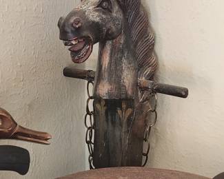 Vintage children's riding horse