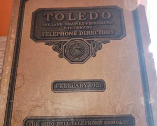 Vintage telephone directory