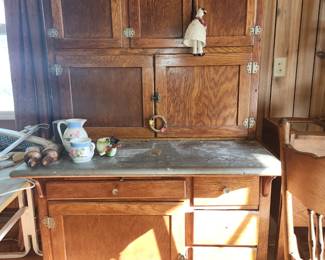 "White Beauty" Hoosier cabinet