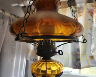 Vintage swag lamp