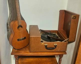 Ukulele & Vintage record player