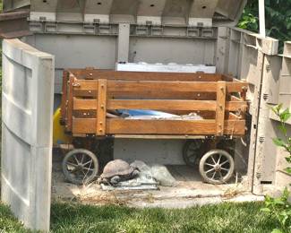 Vintage wooden wagon