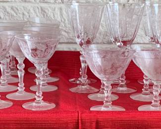 Fostoria glassware…, more to be discovered!