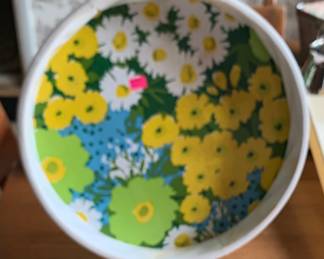 Retro 1970s vinyl serving tray
