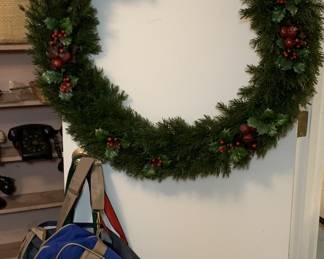 Large exterior wreath.