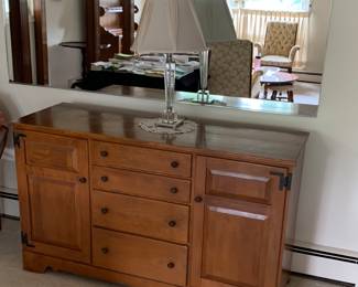 Sideboard of solid wood. Great storage!