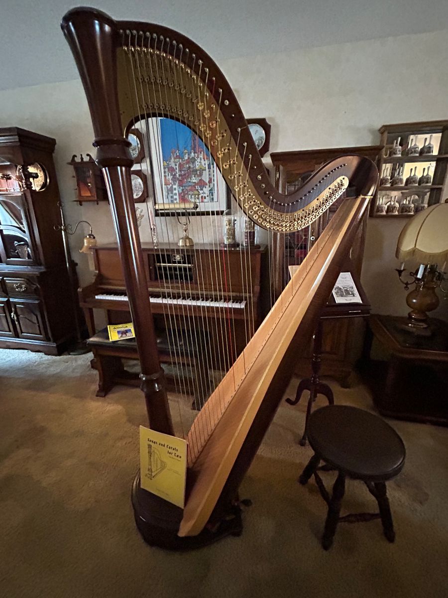 Lyon & Healy 85 E model professional pedal harp.