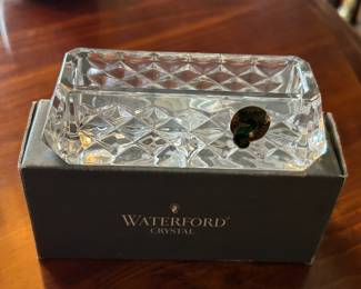 Waterford business card holder.