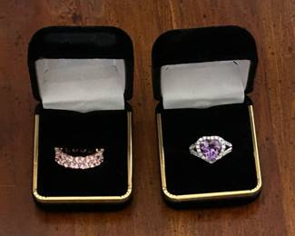 Stunning Sterling and gemstone rings.
