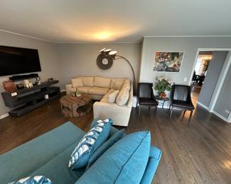 Tan Sectional sofa in picture NOT for sale. Everything else is!