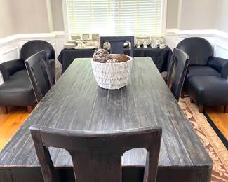 Long dining table