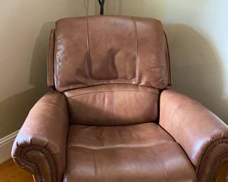 Leather electric recliner