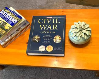 Books and coffee table