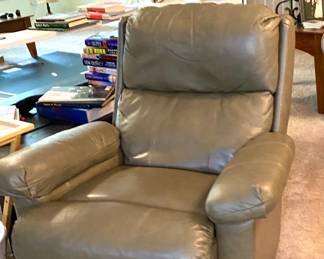 Leather recliner