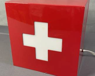 Red Cross Cube Nightlight