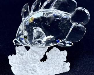 Swarovski Silver Crystal Butterfly Fish