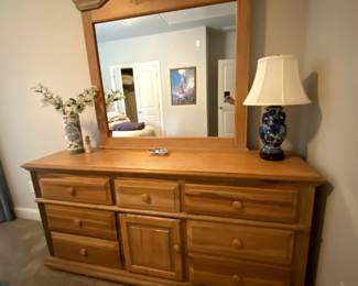 Dresser with mirror