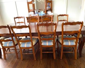 Country French table and chairs