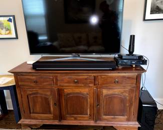 Bottom to a China cabinet. Top downstairs in next photo and TV