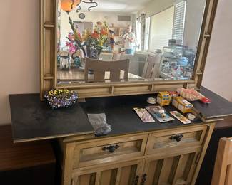 Century buffet council table w/ mirror 