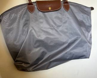 Longchamp Le Pliage Shoulder Tote Bag Gray