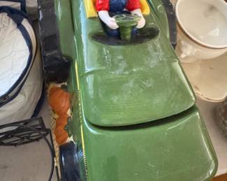 John Deere 2240 Farmer Tractor Ceramic Cookie Jar