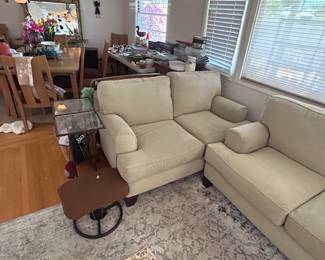 Broyhill light green sofas