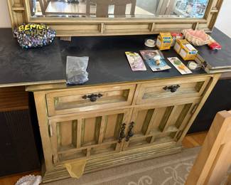 Century buffet council table w/ mirror 