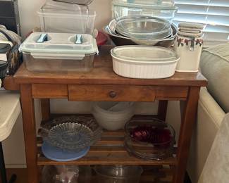 Butcher block kitchen table 