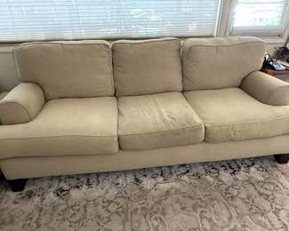 Broyhill light green sofa couch 