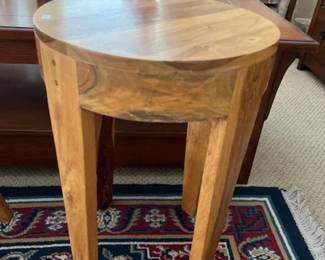 MidCentury Modern Teak Round Stool