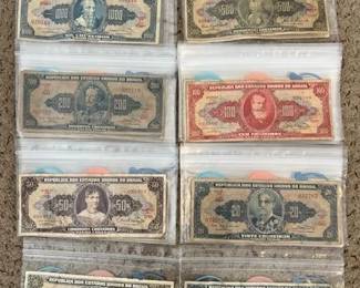Old Brazil Banknotes