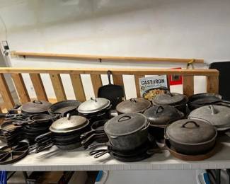 Large variety of cast iron