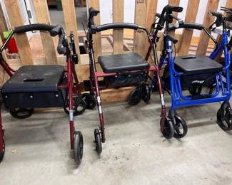 Walkers with brakes