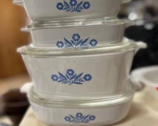Corning Ware Blue Cornflower Vintage