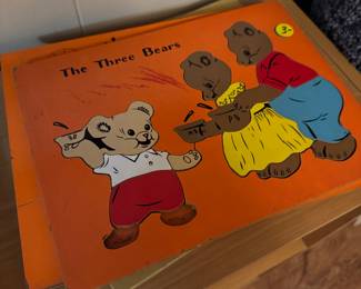 Vintage wooden puzzles