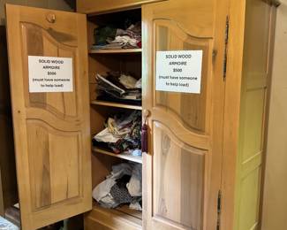 Solid Wood Armoire
