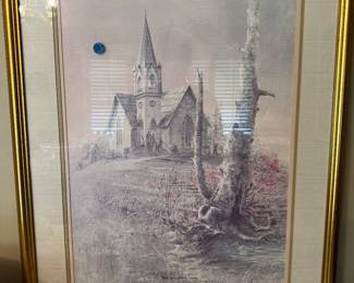 Ben Hampton "Sunrise Service" Large Framed Print