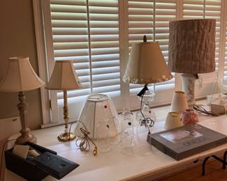 Lamps, shades, votives