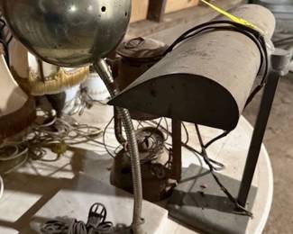 Desk lamps. Barn fresh.