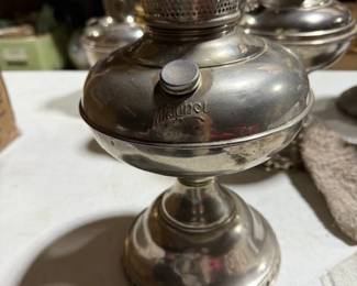 Aladdin oil lamps.